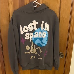 Gray Graphic Hoodie - Lost in Space
